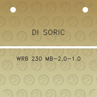 di-soric-wrb-230-mb-20-10