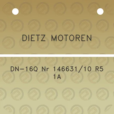 dietz-motoren-dn-16q-nr-14663110-r5-1a