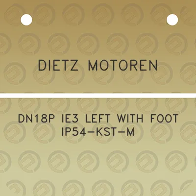 dietz-motoren-dn18p-ie3-left-with-foot-ip54-kst-m