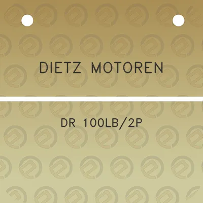 dietz-motoren-dr-100lb2p