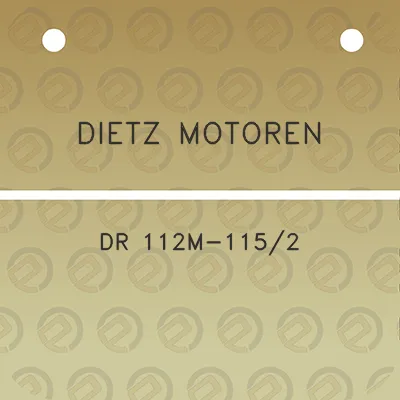 dietz-motoren-dr-112m-1152