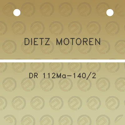 dietz-motoren-dr-112ma-1402