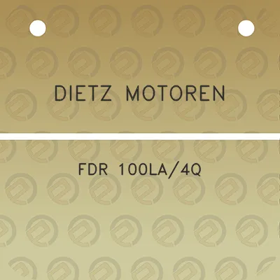 dietz-motoren-fdr-100la4q