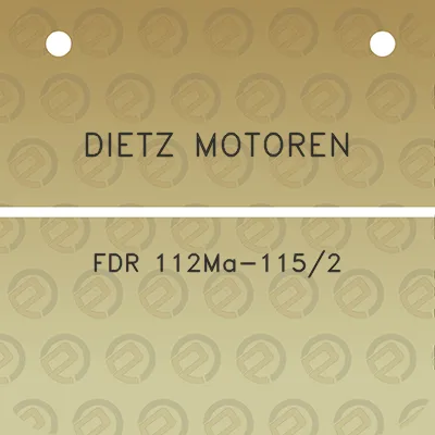 dietz-motoren-fdr-112ma-1152