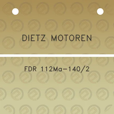 dietz-motoren-fdr-112ma-1402