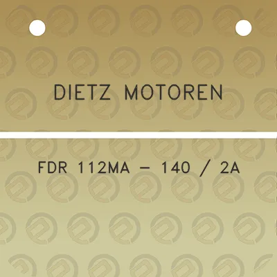 dietz-motoren-fdr-112ma-140-2a