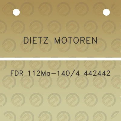 dietz-motoren-fdr-112ma-1404-442442