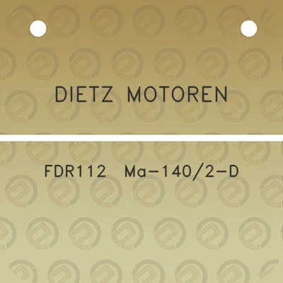 dietz-motoren-fdr112-ma-1402-d