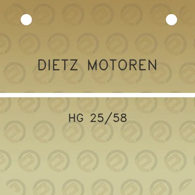 dietz-motoren-hg-2558