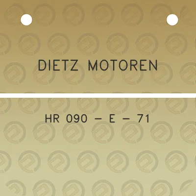 dietz-motoren-hr-090-e-71