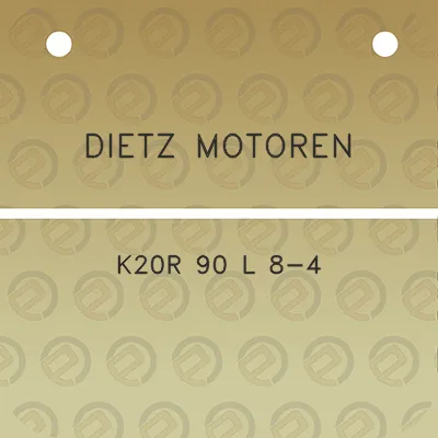 dietz-motoren-k20r-90-l-8-4