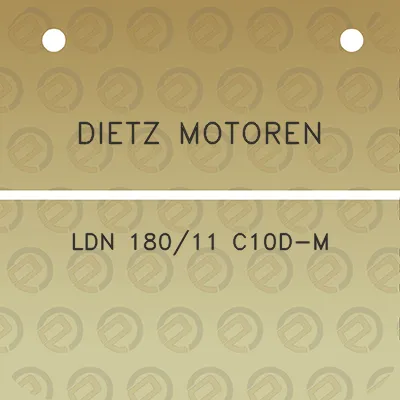 dietz-motoren-ldn-18011-c10d-m