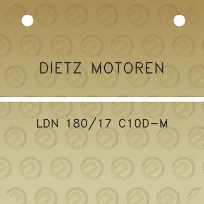 dietz-motoren-ldn-18017-c10d-m