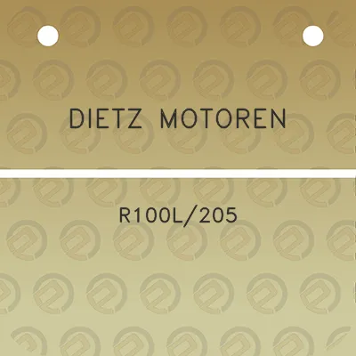 dietz-motoren-r100l205