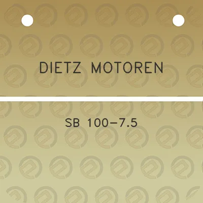 dietz-motoren-sb-100-75