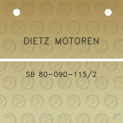 dietz-motoren-sb-80-090-1152