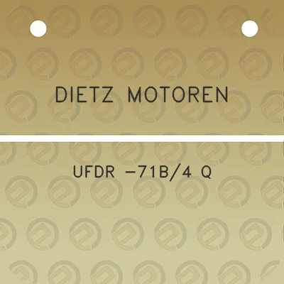 dietz-motoren-ufdr-71b4-q