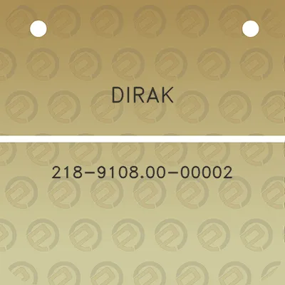 dirak-218-910800-00002