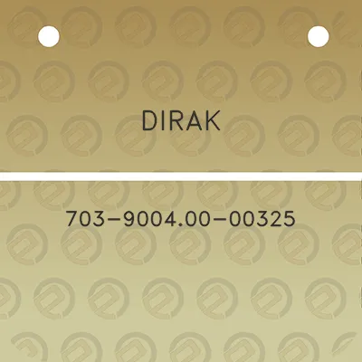 dirak-703-900400-00325