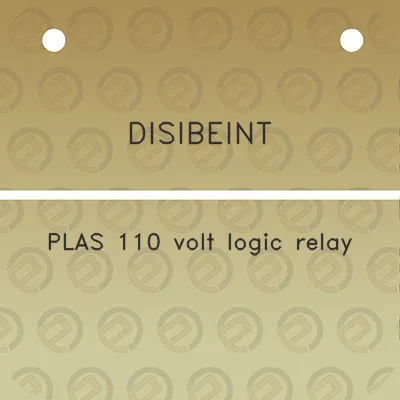 disibeint-plas-110-volt-logic-relay