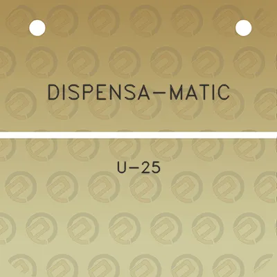 dispensa-matic-u-25