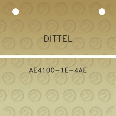 dittel-ae4100-1e-4ae