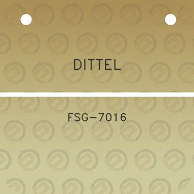 dittel-fsg-7016