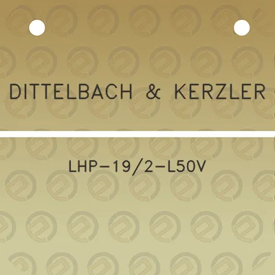 dittelbach-kerzler-lhp-192-l50v