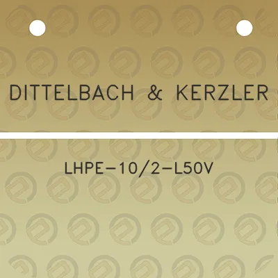 dittelbach-kerzler-lhpe-102-l50v