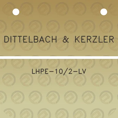 dittelbach-kerzler-lhpe-102-lv