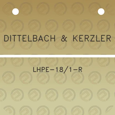 dittelbach-kerzler-lhpe-181-r