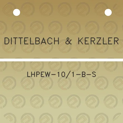 dittelbach-kerzler-lhpew-101-b-s