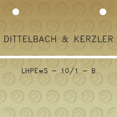 dittelbach-kerzler-lhpews-101-b