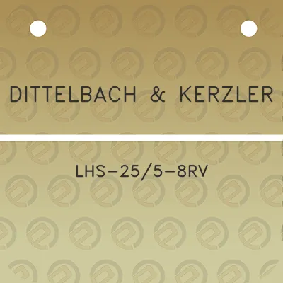 dittelbach-kerzler-lhs-255-8rv