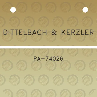 dittelbach-kerzler-pa-74026