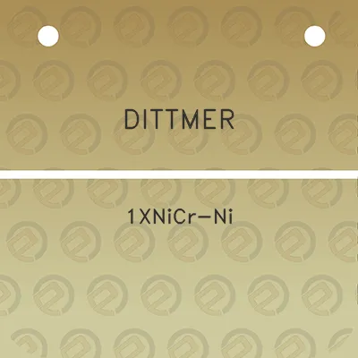 dittmer-1xnicr-ni