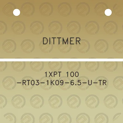 dittmer-1xpt-100-rt03-1k09-65-u-tr