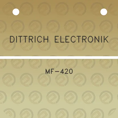 dittrich-electronik-mf-420