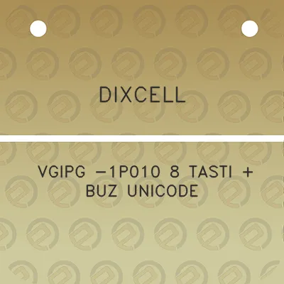 dixcell-vgipg-1p010-8-tasti-buz-unicode