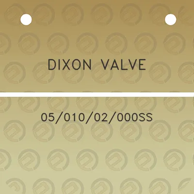 dixon-valve-0501002000ss