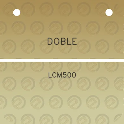 doble-lcm500