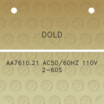 dold-aa761021-ac5060hz-110v-2-60s