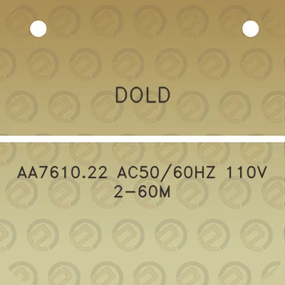 dold-aa761022-ac5060hz-110v-2-60m