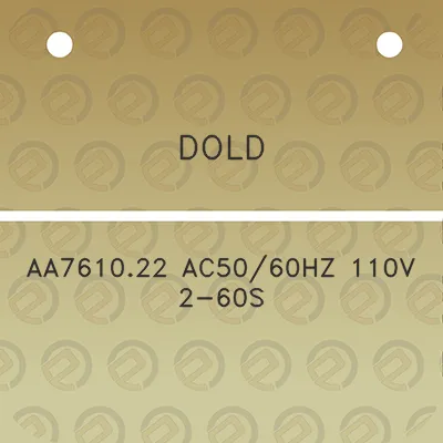 dold-aa761022-ac5060hz-110v-2-60s