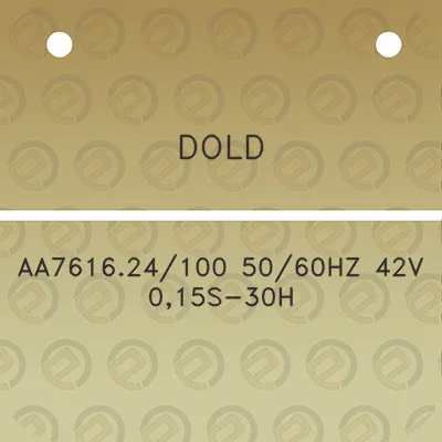 dold-aa761624100-5060hz-42v-015s-30h