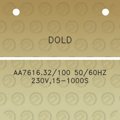 dold-aa761632100-5060hz-230v15-1000s