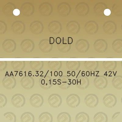 dold-aa761632100-5060hz-42v-015s-30h