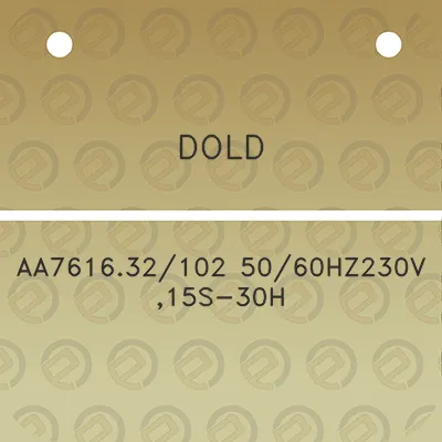 dold-aa761632102-5060hz230v-15s-30h