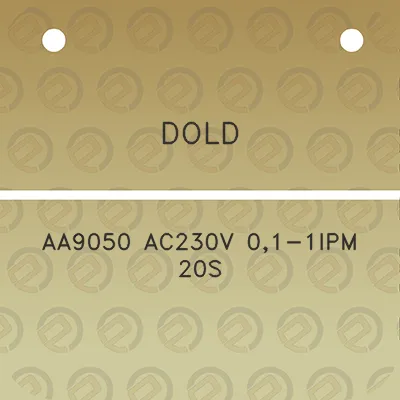 dold-aa9050-ac230v-01-1ipm-20s