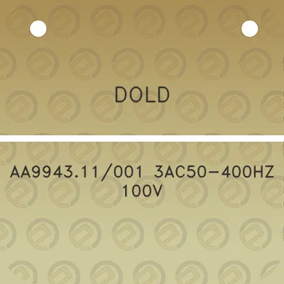 dold-aa994311001-3ac50-400hz-100v